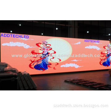 P10mm indoor LED screen, size is 4.8m height x 8.96m length